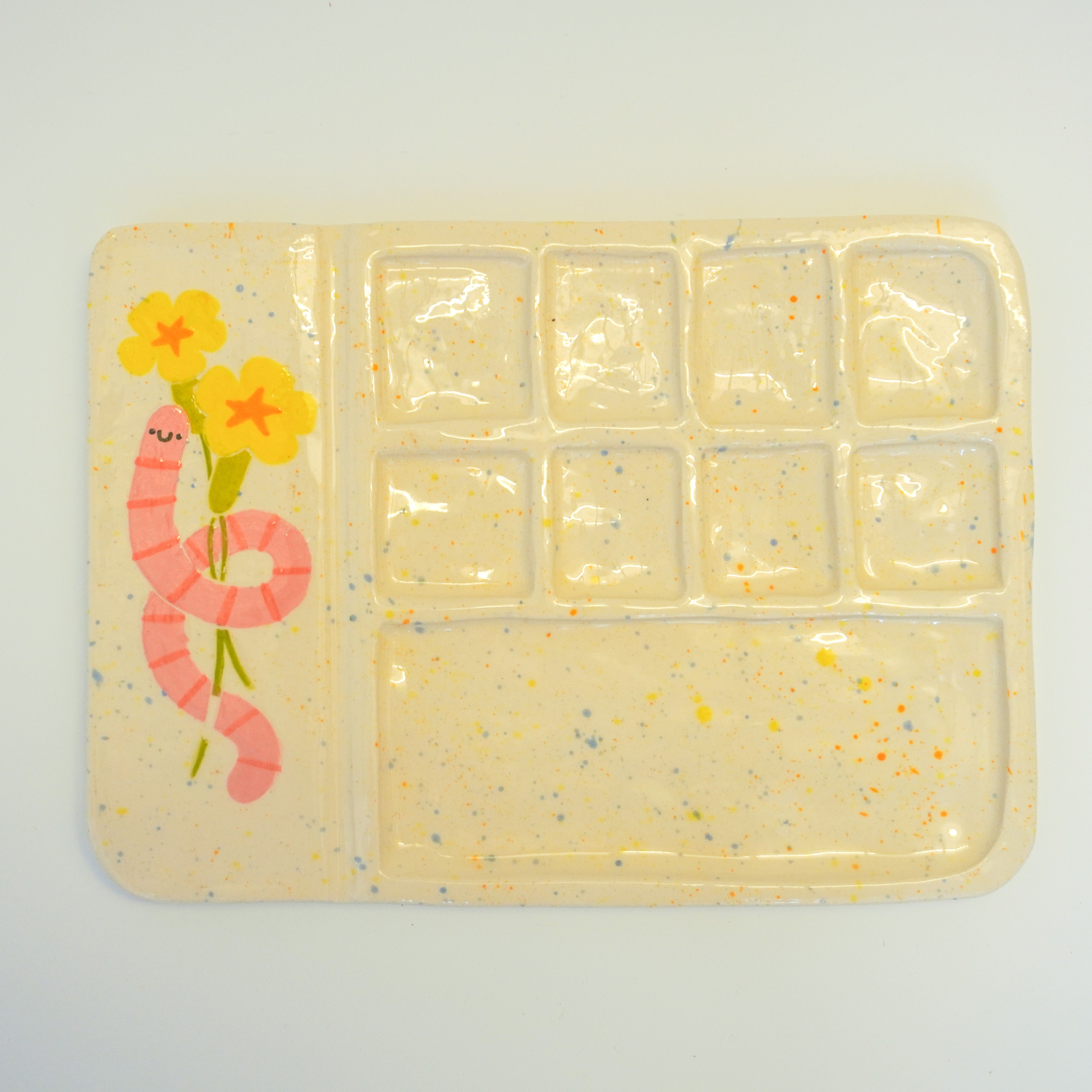Medium Slab Worm Paint Palette (B-Grade)
