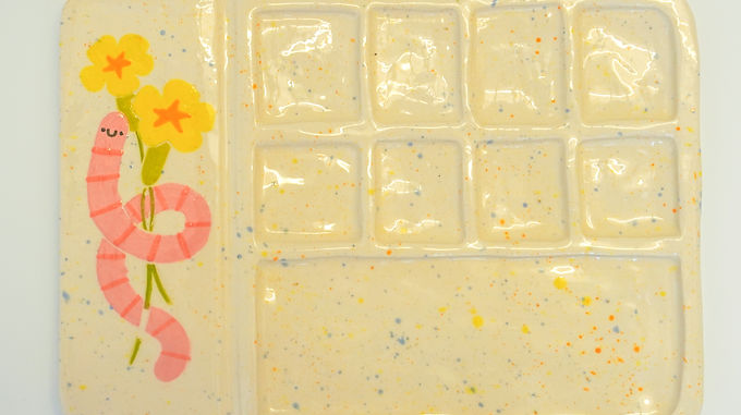 Medium Slab Worm Paint Palette (B-Grade)