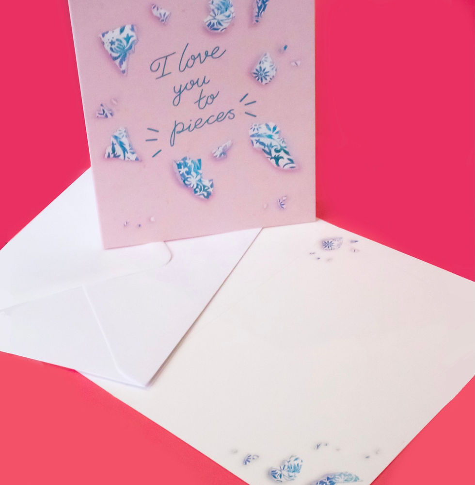 Thumbnail: ‘I love you to pieces’ A6 Greeting card