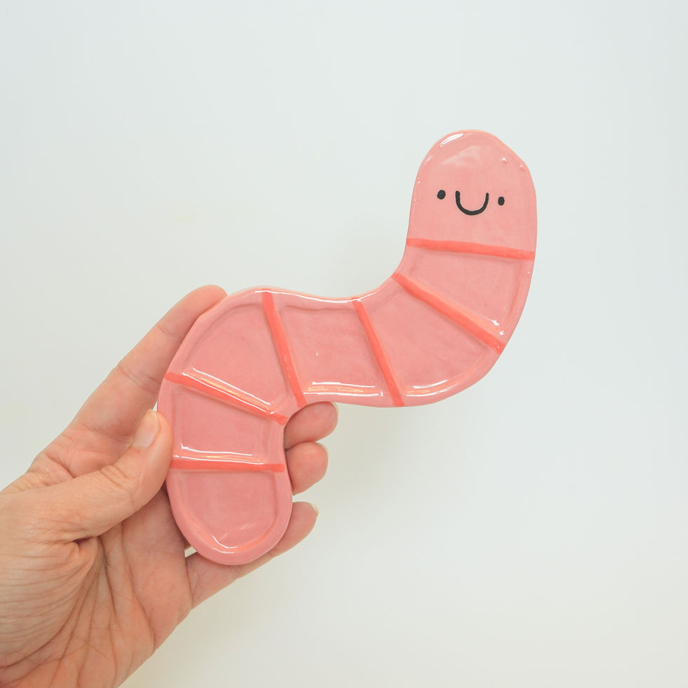 Thumbnail: Ceramic Worm Paint Palette
