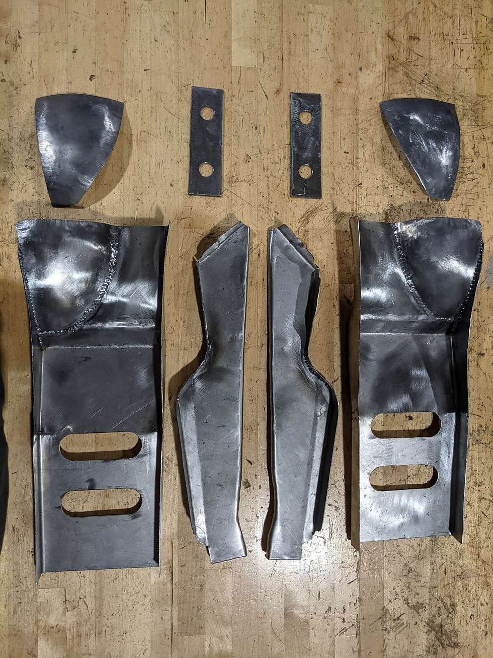 Peugeot 205 rear floor stiffeners