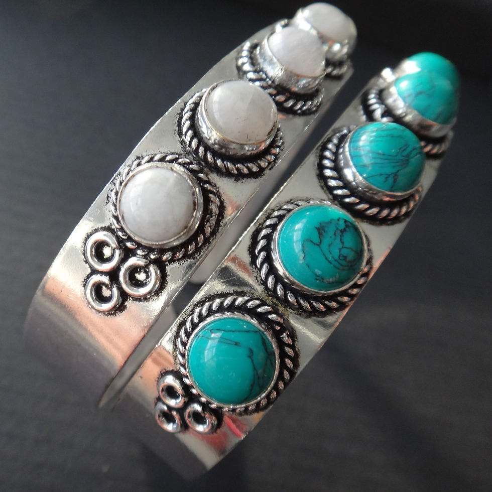 Thumbnail: Handmade Malachite Bangle