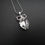 Thumbnail: Chunky Owl Pendant Necklace complete with a large Swarovski crystal as its body and smaller crystal rows around its eyes.