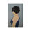 Thumbnail: A stunning canvas board original oil painting featuring a bride girl in blue dress on a grey background wearing a blue dress.