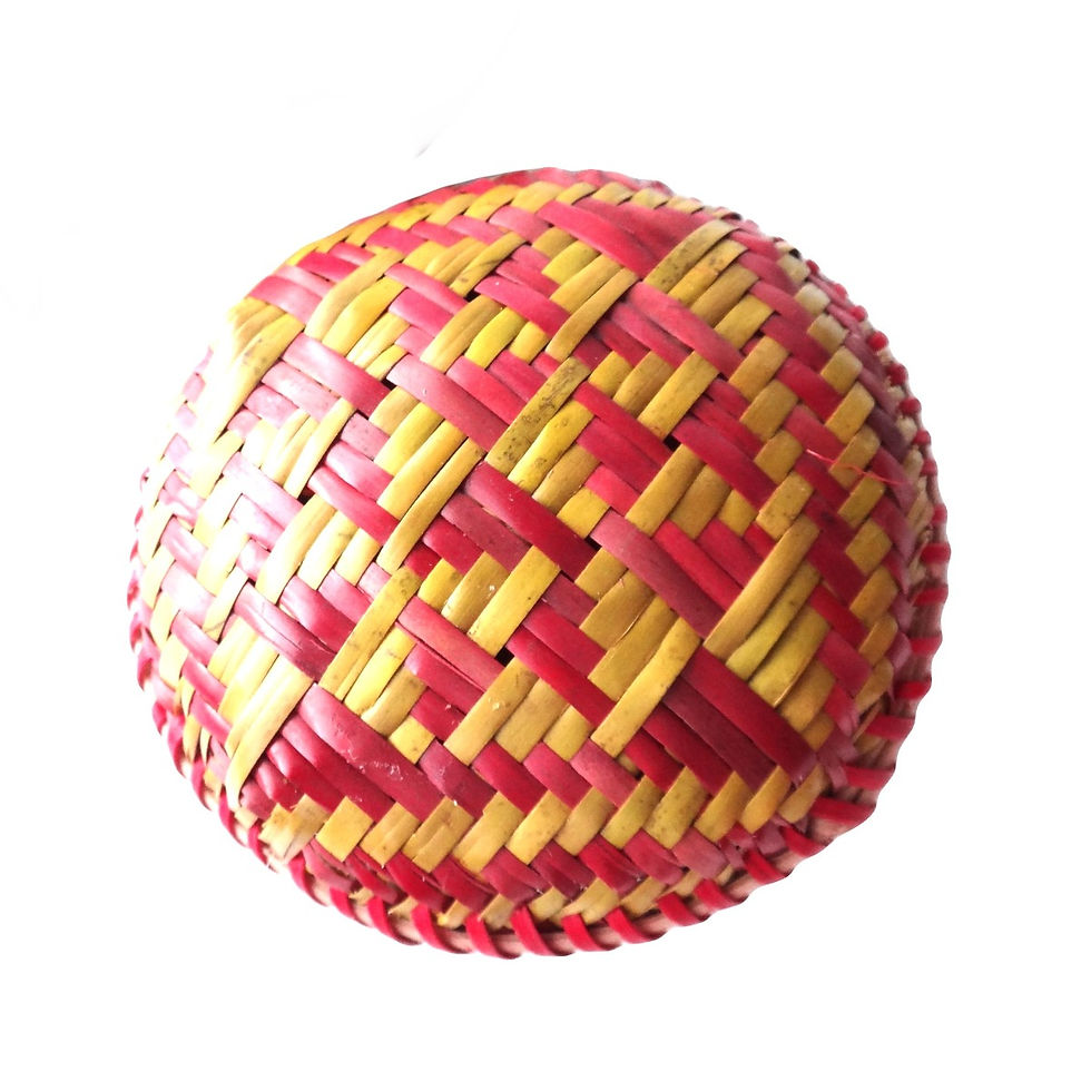 Thumbnail: Dhey-zin Bamboo Container - Red