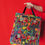 Thumbnail: Handcrafted Embroidered Bag features Indian elephants and paisleys embroidered  in colourful threadwork and mirrorwork