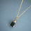 Thumbnail: Margot Huggie Crystal Pendant Necklace- Emerald Green