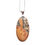Thumbnail: Oval Maligano Jasper Pendant Necklace with delicate silver chain.