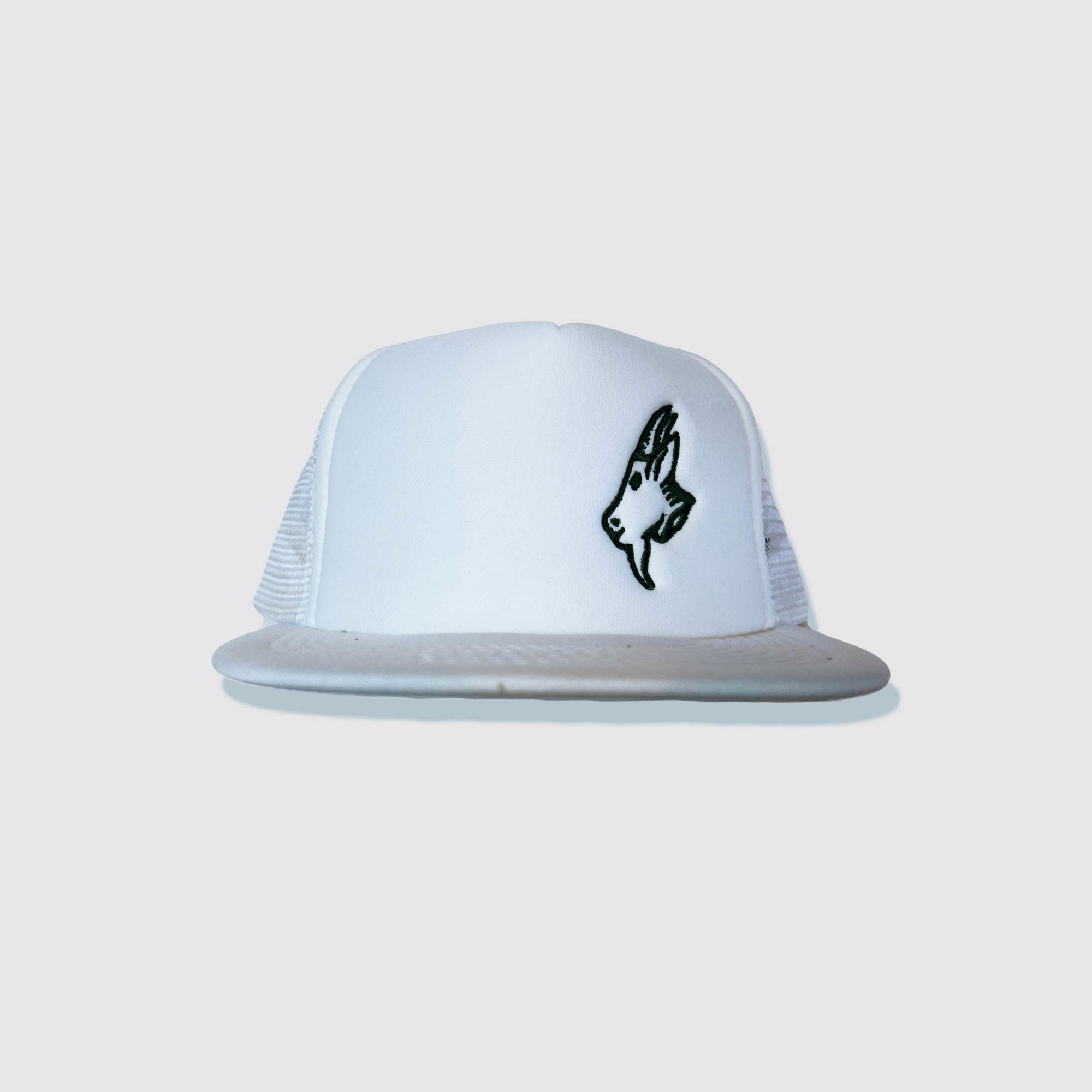 GOATY Head White Hat