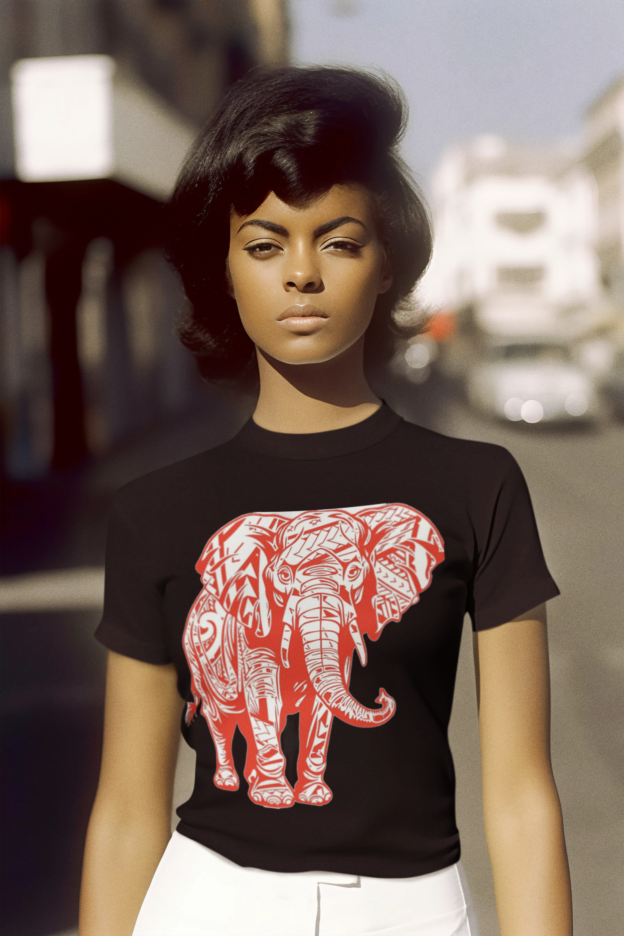 Tribal Elephant (Da Reds) Customizable