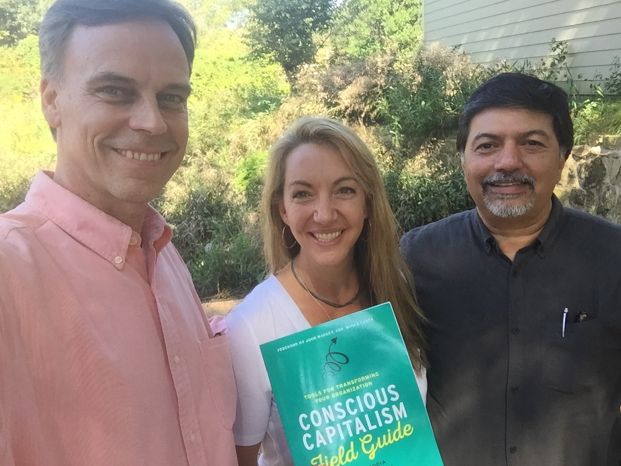Thomas Eckschmidt, Haley Rushing (The Purpose Institute) and Raj Sisodia