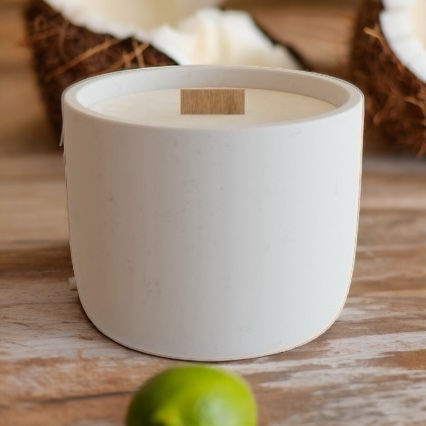 Coconut & Lime Scented refillable Candle