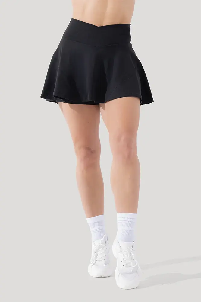 Thumbnail: POPFLEX Crisscross Hourglass Twirl Skirt