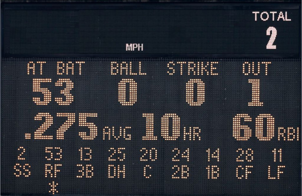 baseball's model of keeping metrics