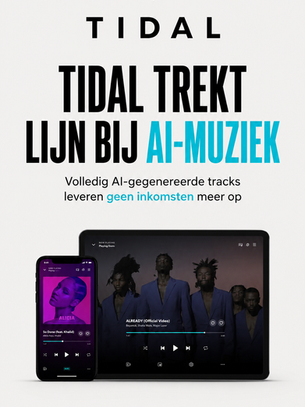 Tidal scherpt beleid rondom AI-muziek aan