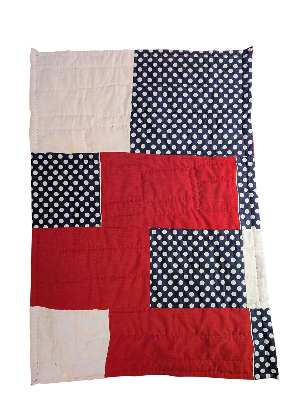 Thumbnail: Scrappy lap quilt