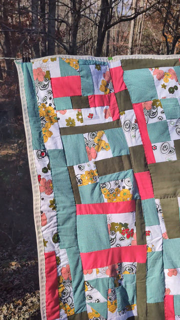 Thumbnail: Quilt, "Stained Glass"