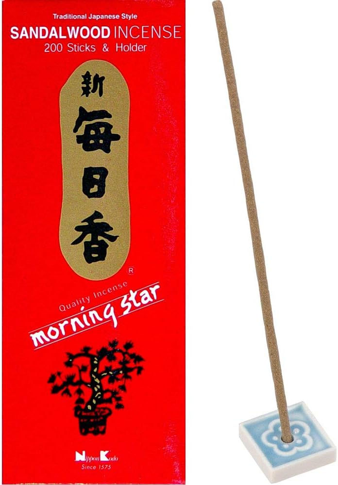 Rode verpakking Sandalwood wierook met Morning Star, en wierook stokje. Morning Star Sandelhout Wierook 200 Sticks.
