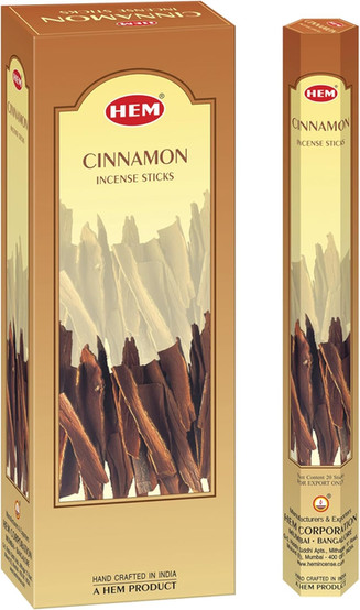 HEM wierook Cinnamon wierookstokjes, doos en verpakking, kaneel aroma, geurige stokjes.