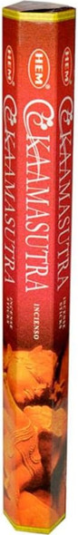 Kamasutra Hem wierook – detailweergave van de rode verpakking