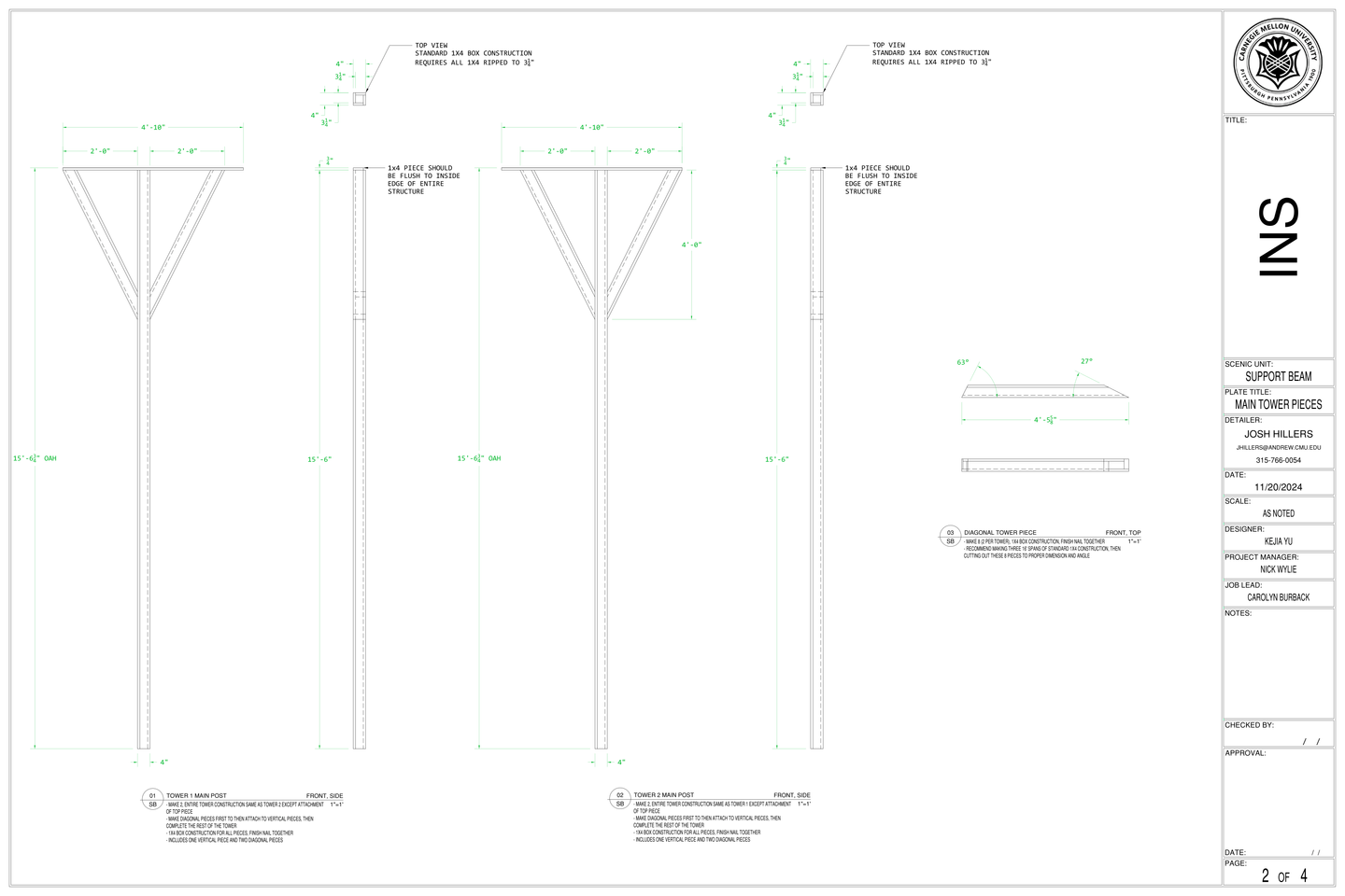 Inseparables Support Beams