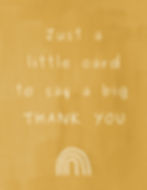 Just a little card to say a big thank you greeting card