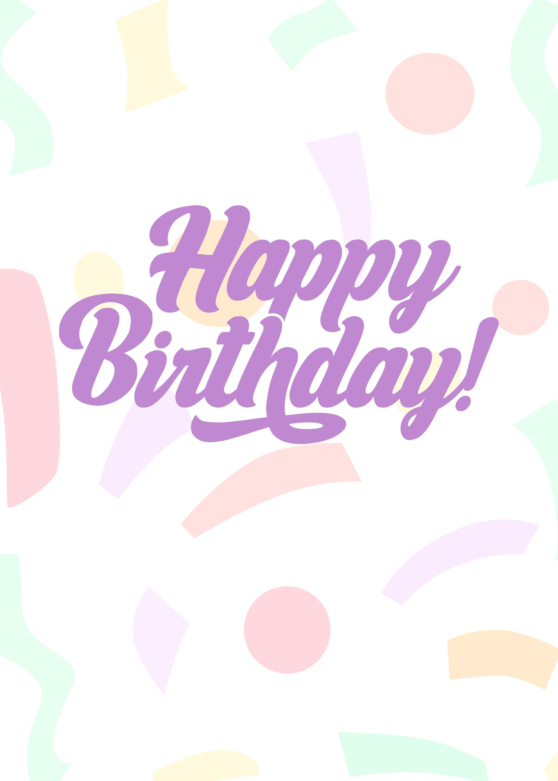 happy birthday greeting card