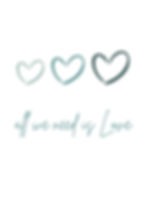 all we need is love greeting card