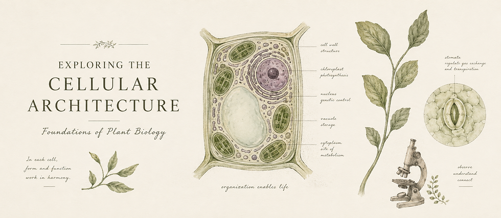 Exploring the Cellular Architecture: Foundations of Plant Biology