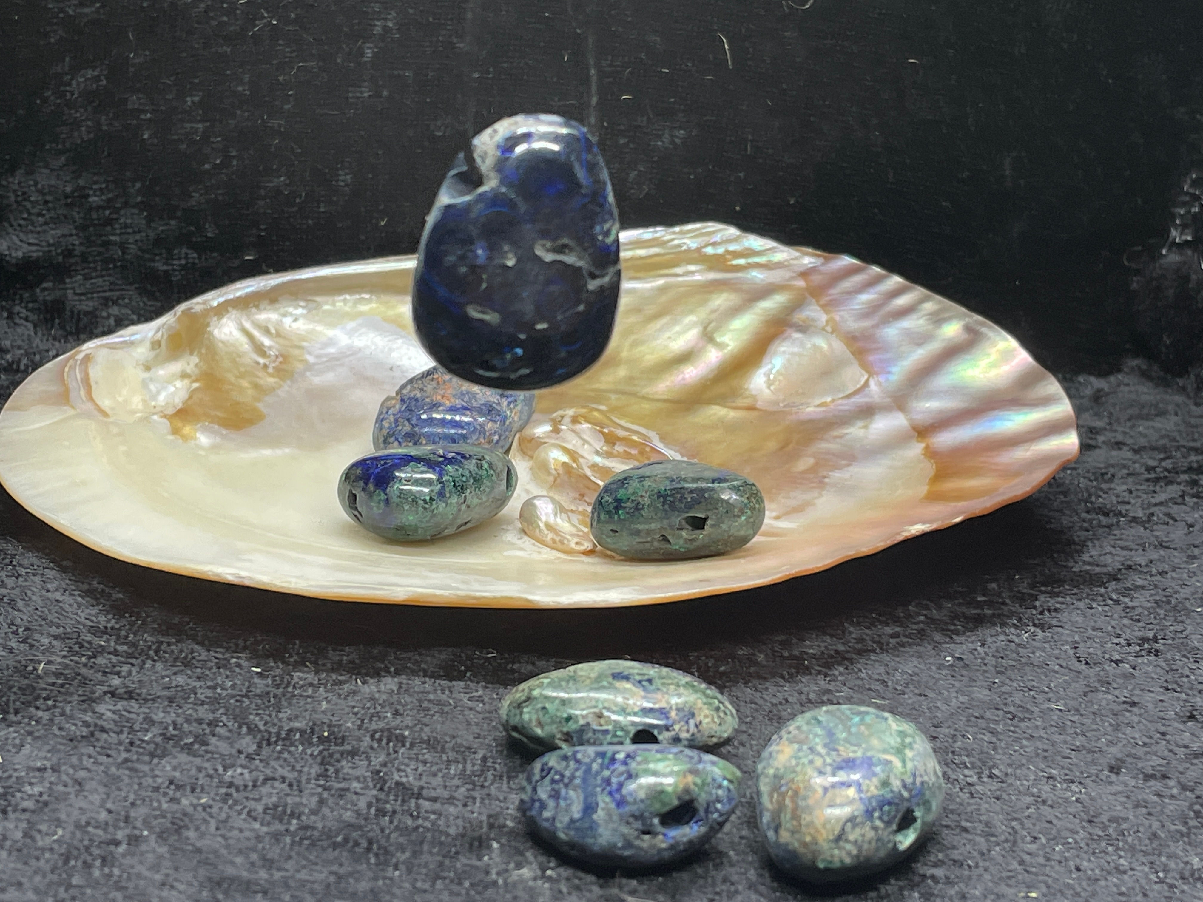 Pendentif Pierre Percée Azurite