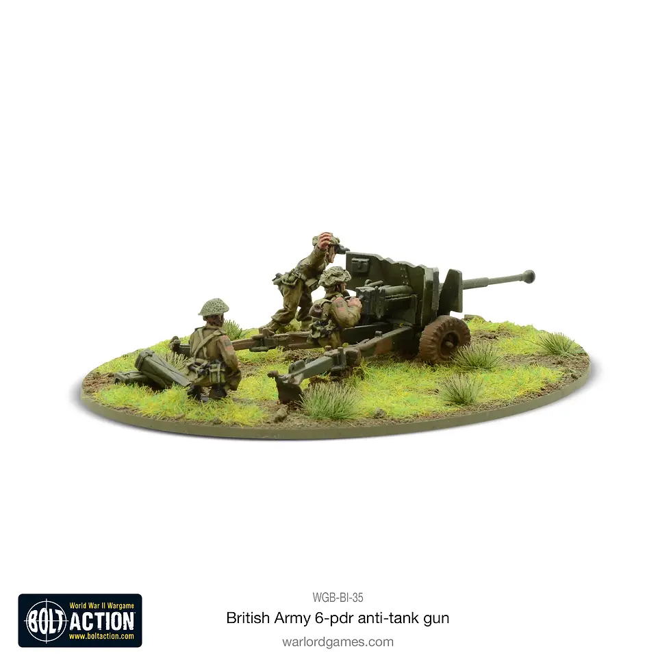 Miniaturbild: British Army 6 Pounder Anti Tank Gun