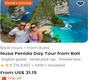 Nusa Penida Day Tour Bali Indonesia