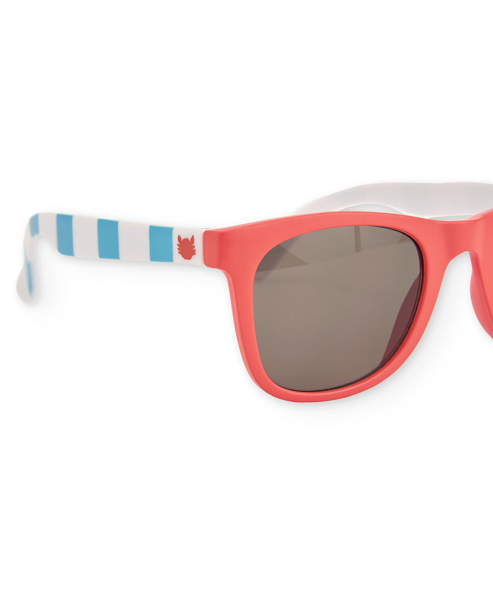 Μικρογραφία: Γυαλιά Ηλίου Κόκκινα με Ρίγες Λευκού & Μπλε