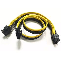 PCIE 8 Pin male to Dual 8 Pin (6+2)