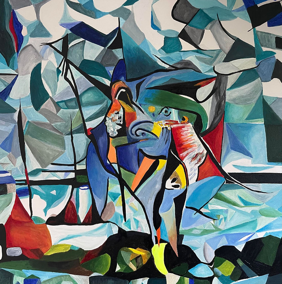 Thumbnail: Picasso meets Rembrandt: The Storm on the Caspian Sea