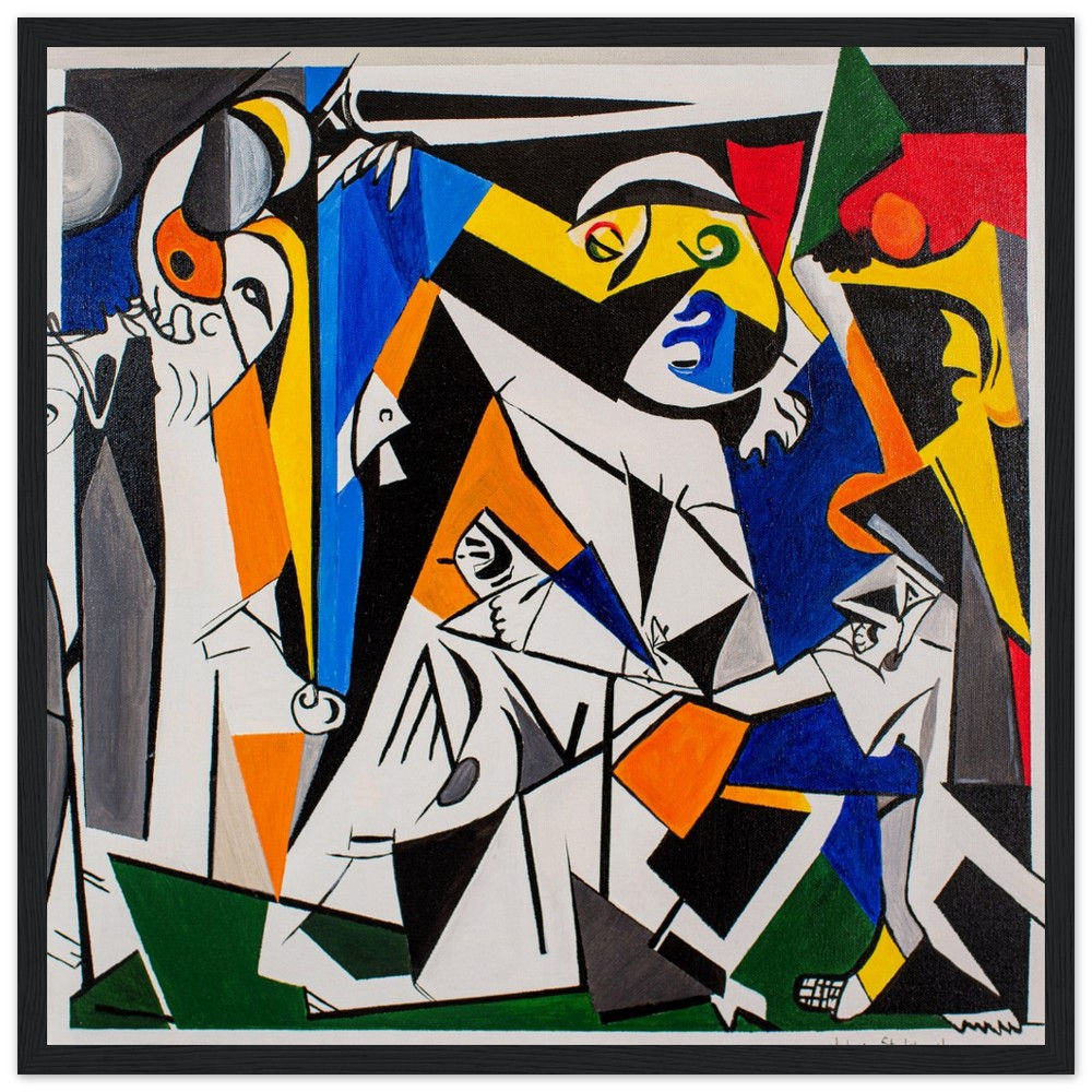 Picasso meets Matisse: Dance of the Mirrored Girl - Framed Poster