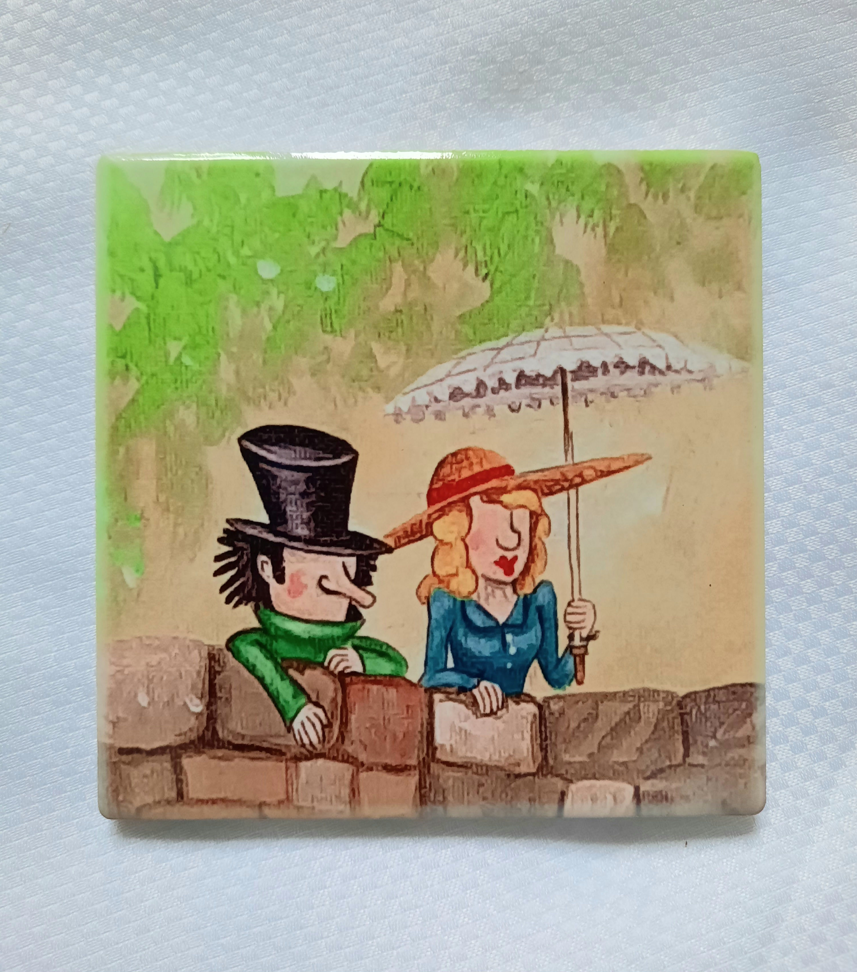 Mr & Mrs Gutterman coaster