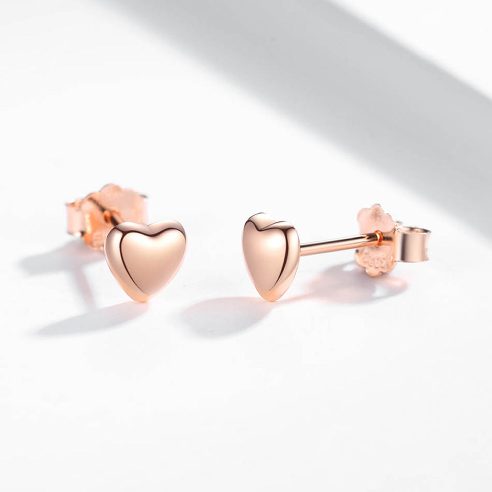 Thumbnail: Petite Rose Gold Hearts