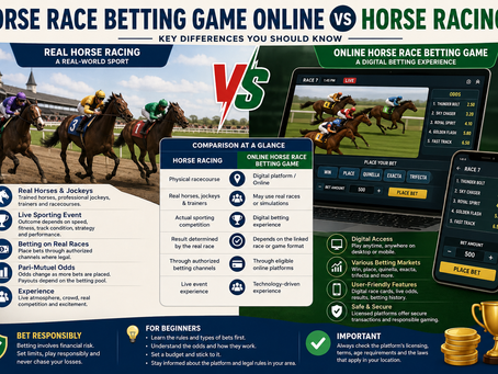 Horse Race Betting Game Online vs Horse Racing
