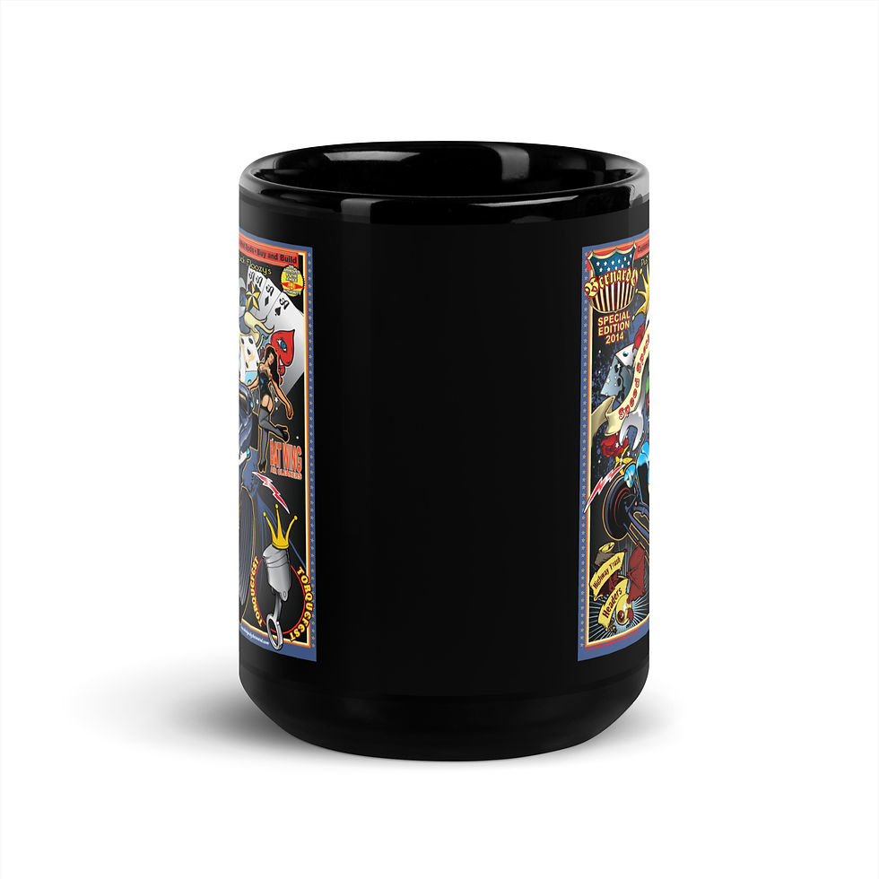 Thumbnail: Rock A Billy Mag Black Glossy Mug