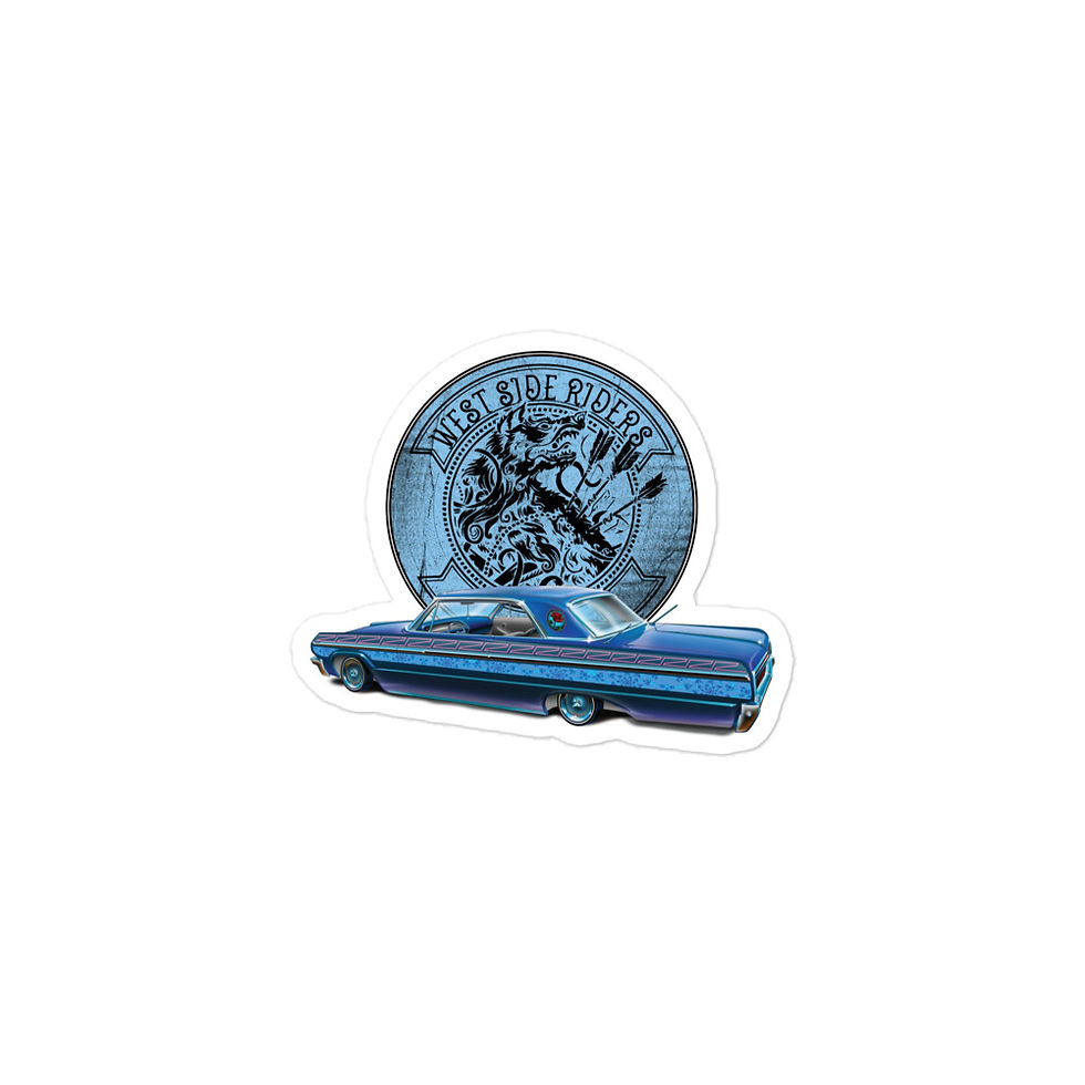 Thumbnail: West Side Lowriders Bubble-free stickers