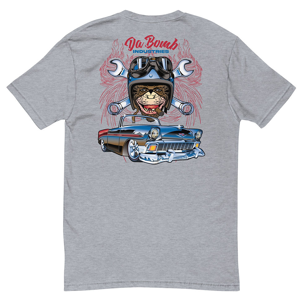 Thumbnail: Hot Rod Monkey Short Sleeve T-shirt