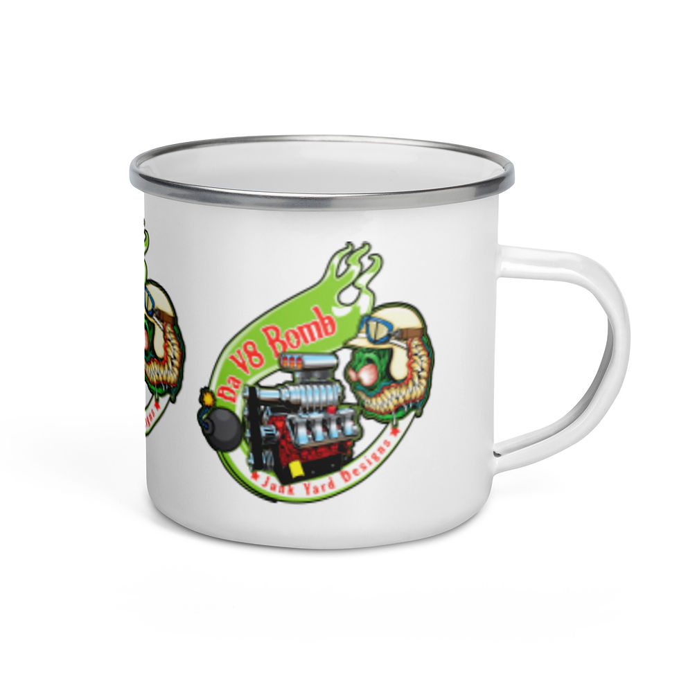 Thumbnail: Da V8 Bomb Enamel Mug