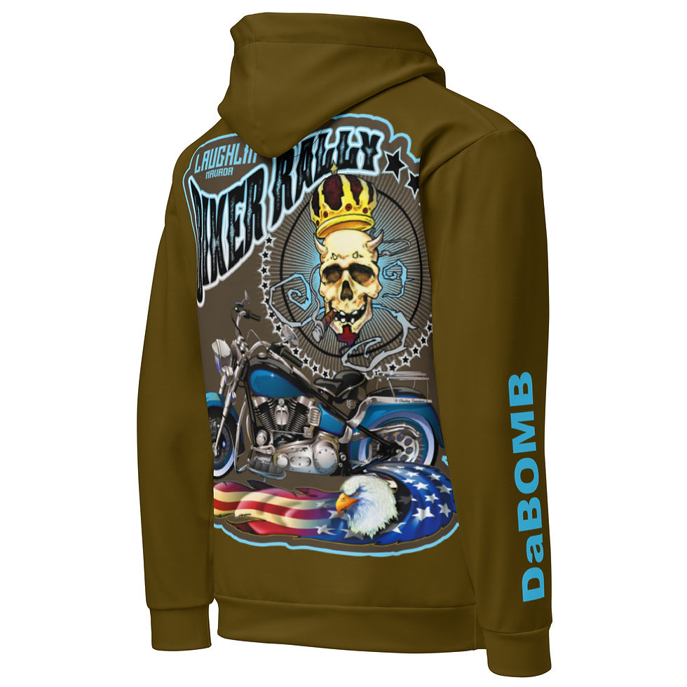 Thumbnail: Laughlin Biker Rally Unisex Pullover Hoodie