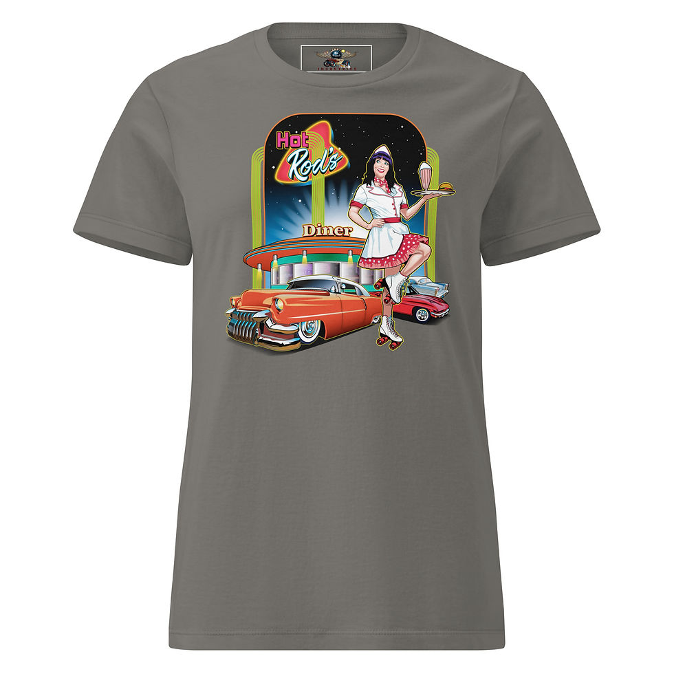 Thumbnail: Hot Rods Diner Women’s basic softstyle t-shirt