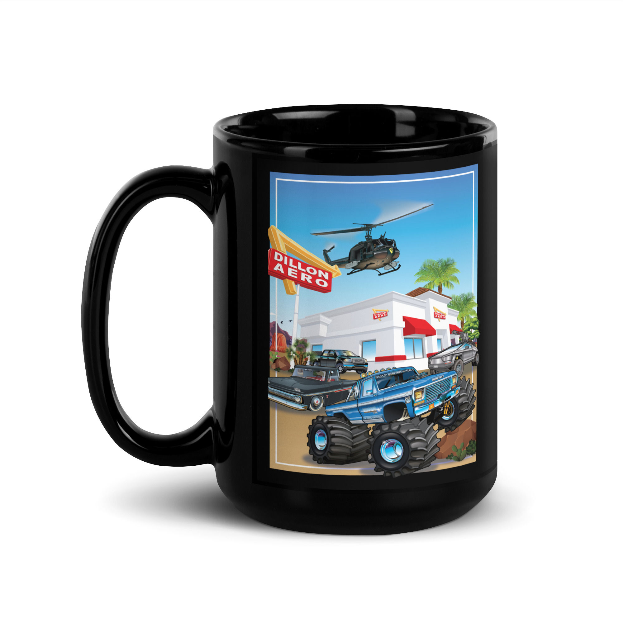 Dillon Fresh and Tasty Black Glossy Mug