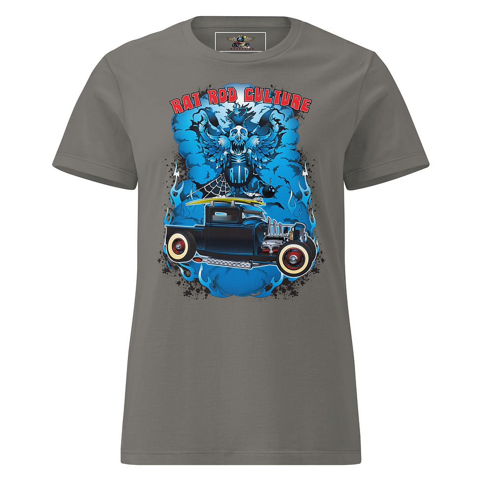 Thumbnail: Rat Rod Surf Culture Women’s basic softstyle t-shirt