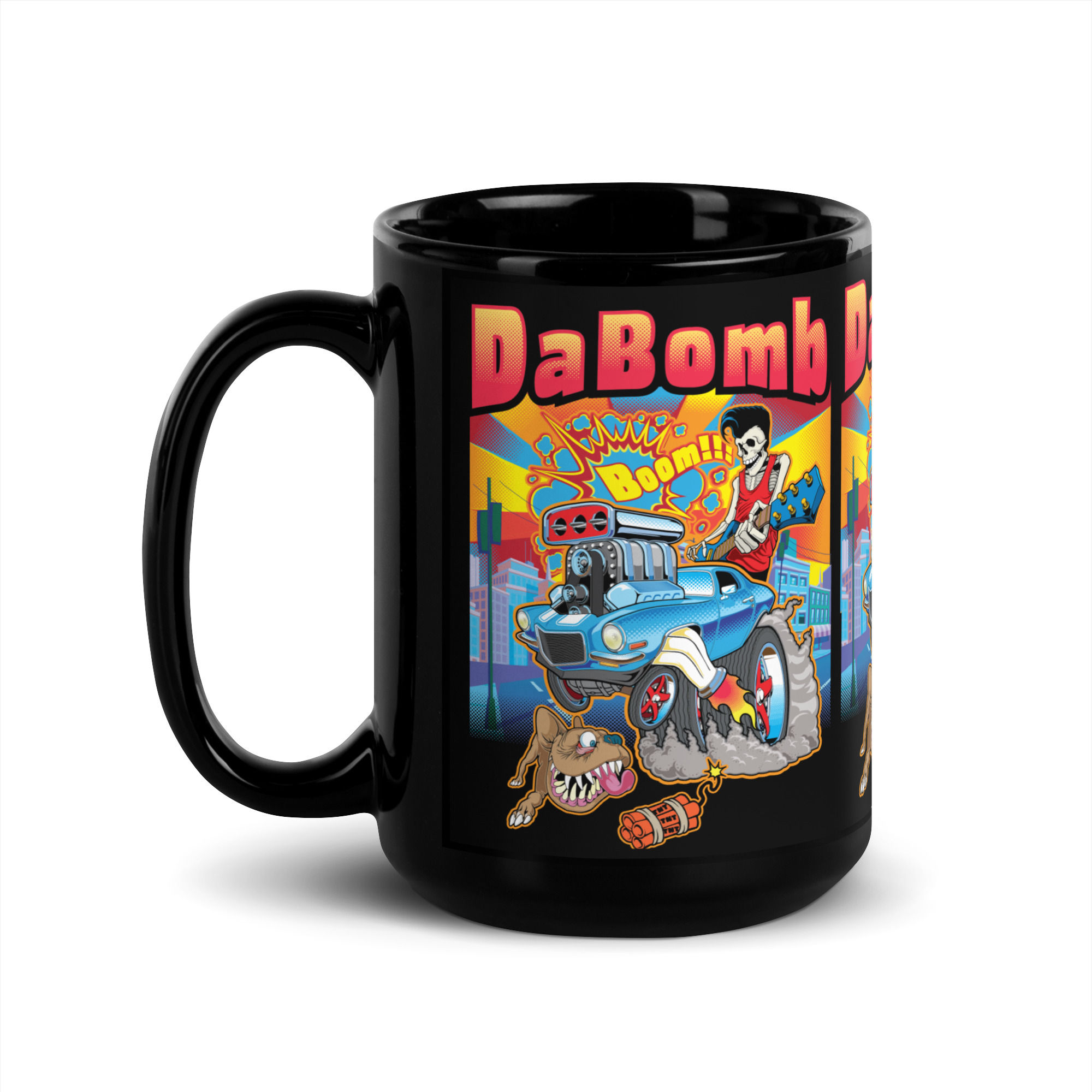 Skitzo Black Glossy Mug