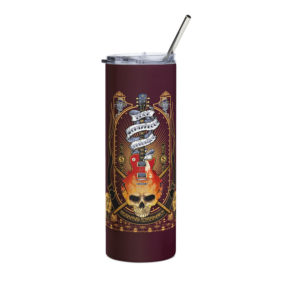 Skull Guitar Stainless steel tumbler