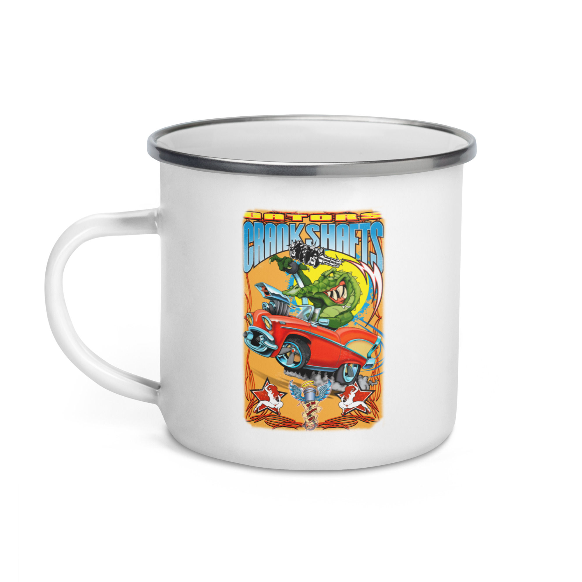 Gator Crank Shafts Enamel Mug